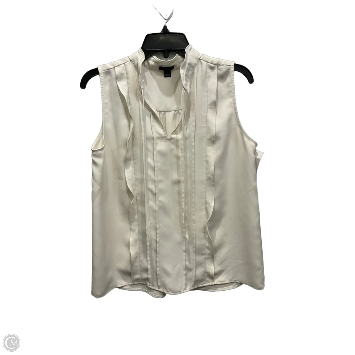 Top Sleeveless By Ann Taylor In Cream, Size: S