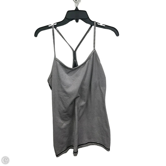 Athletic Tank Top By Lululemon In Striped Pattern, Size: L