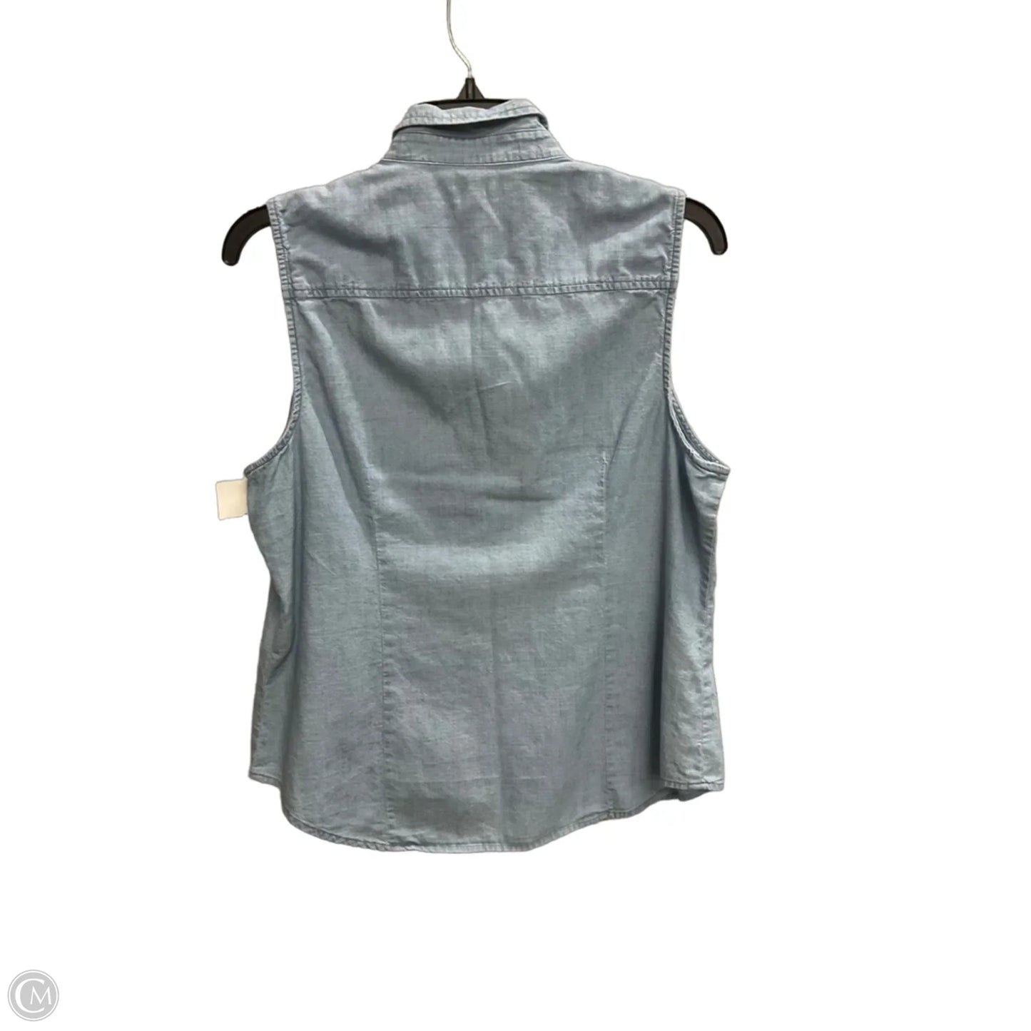 Top Sleeveless By J. Crew In Blue, Size: L
