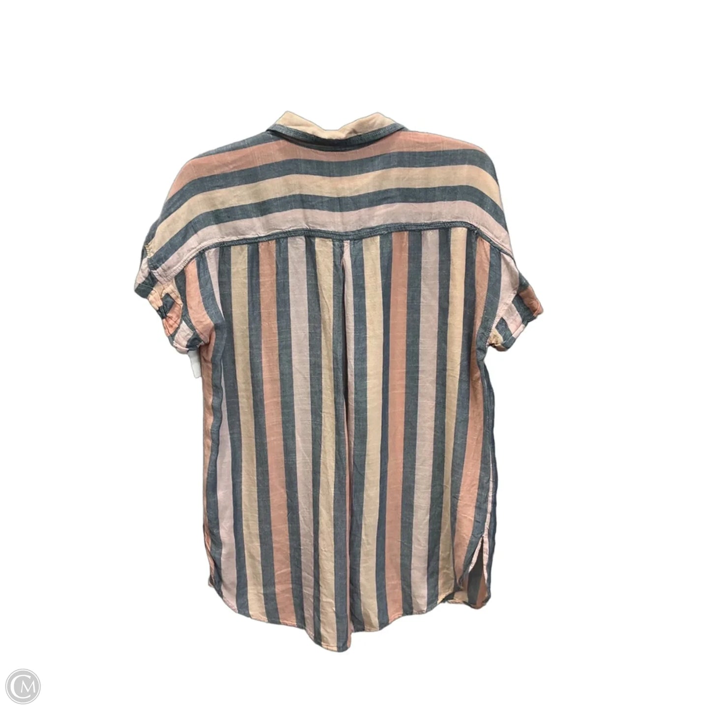 Blouse Short Sleeve By American Eagle In Pink, Size: M