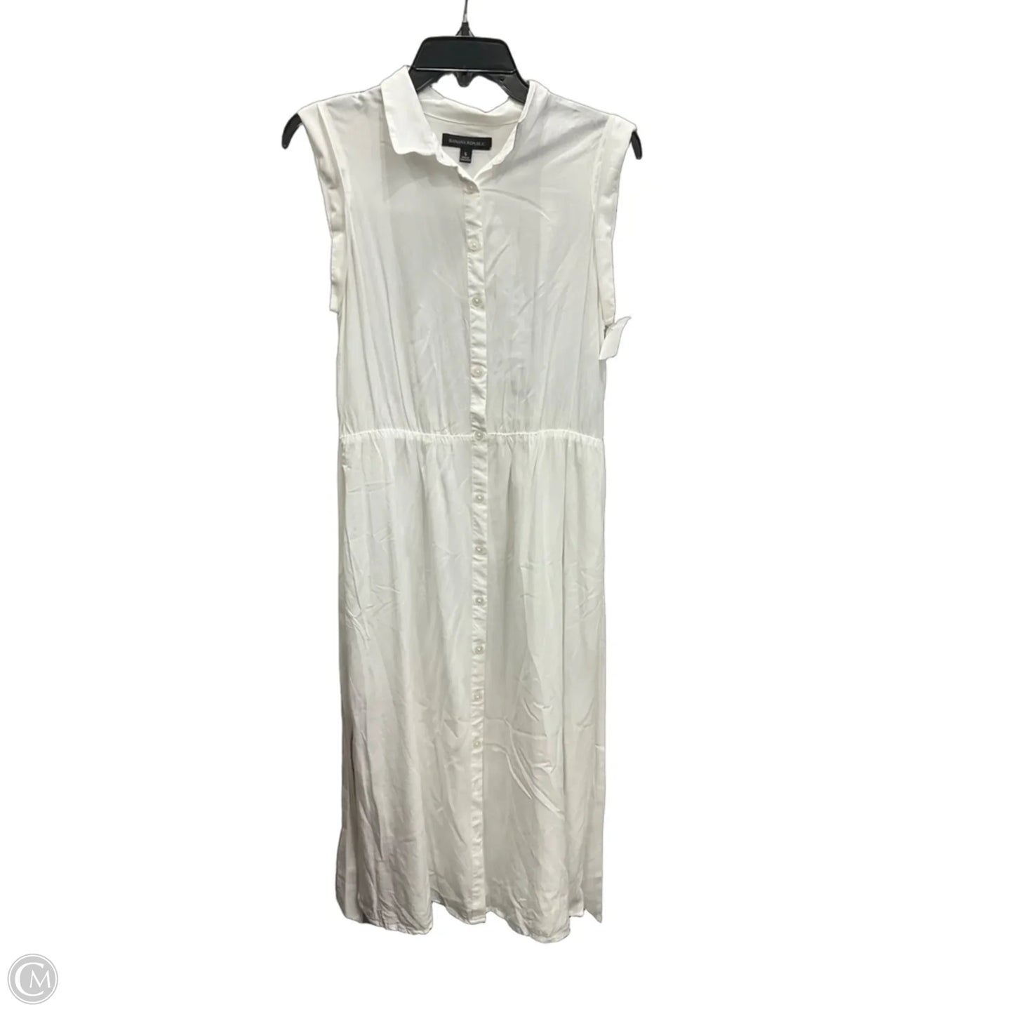 Dress Casual Midi By Banana Republic In White, Size: S