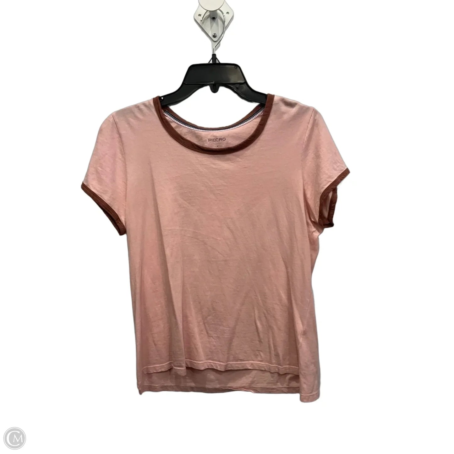 Top Short Sleeve By Pilcro In Pink, Size: L