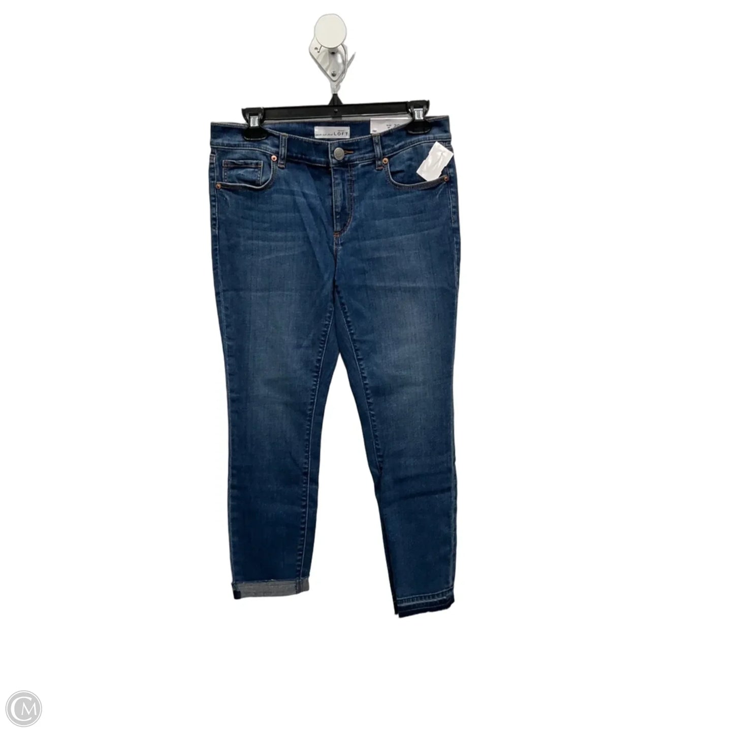 Jeans Skinny By Loft In Blue Denim, Size: 6