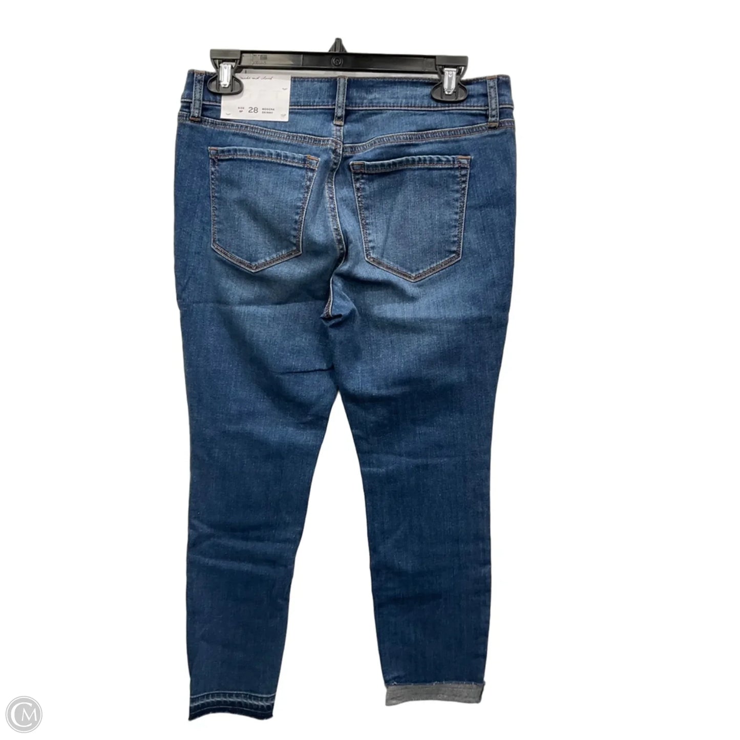 Jeans Skinny By Loft In Blue Denim, Size: 6