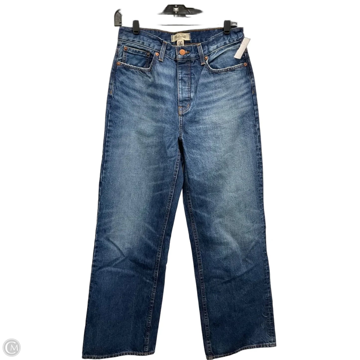 Jeans Straight By Madewell In Blue Denim, Size: 2