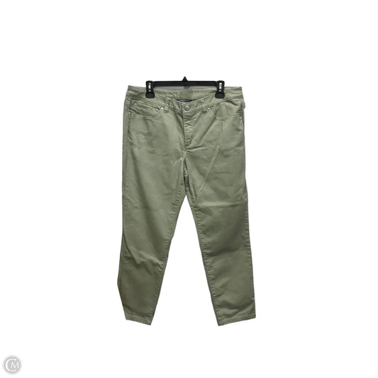 Jeans Skinny By Christopher And Banks In Green Denim, Size: 12