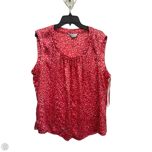 Top Sleeveless By Kasper In Pink, Size: 3x