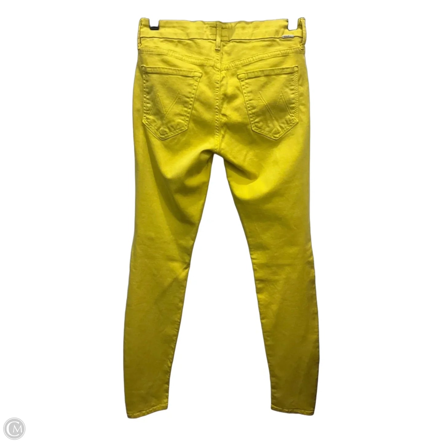 Jeans Skinny By Mother In Yellow Denim, Size: 4