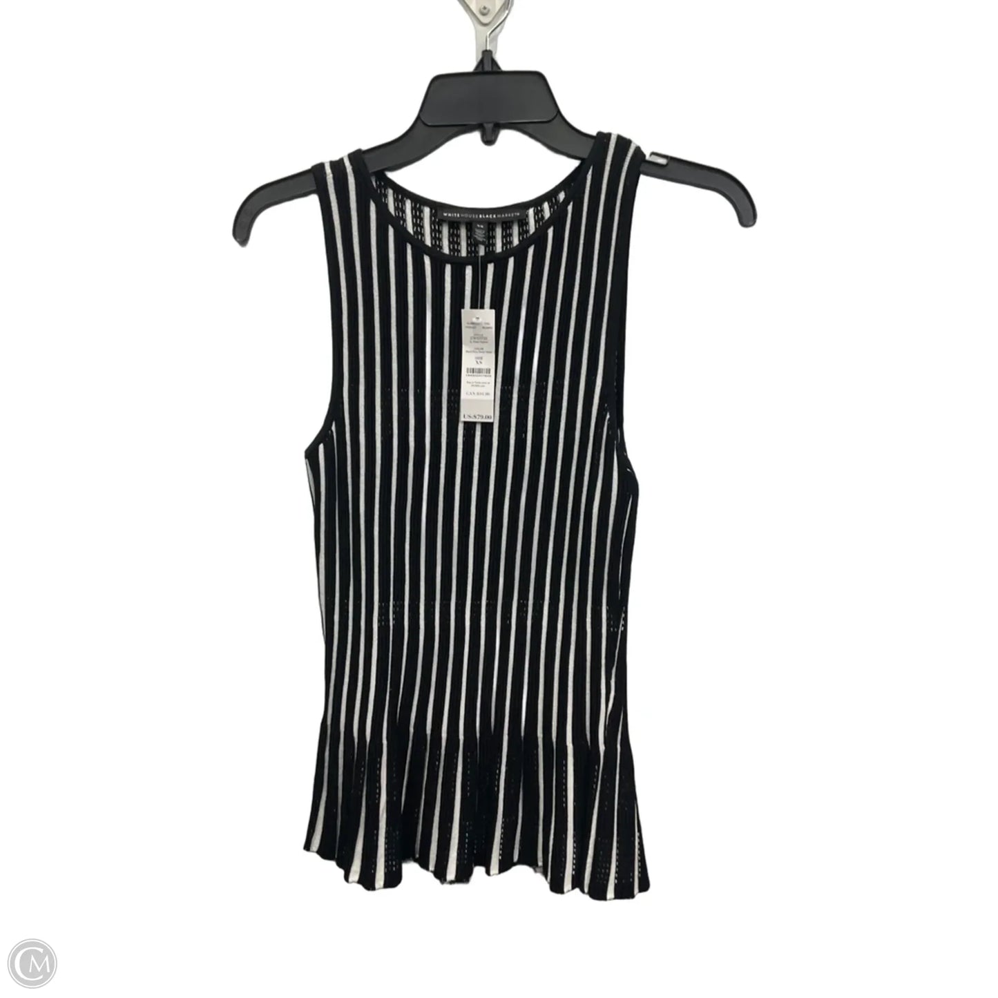 Top Sleeveless By White House Black Market In Black, Size: Xs