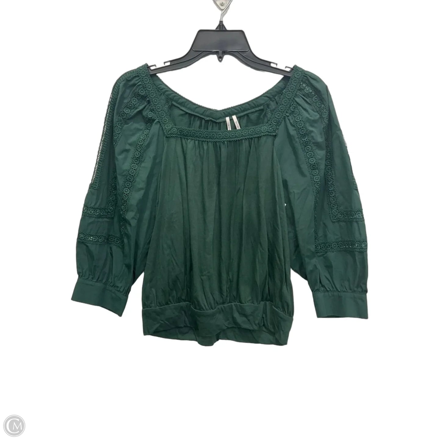 Top 3/4 Sleeve By Anthropologie In Green, Size: M
