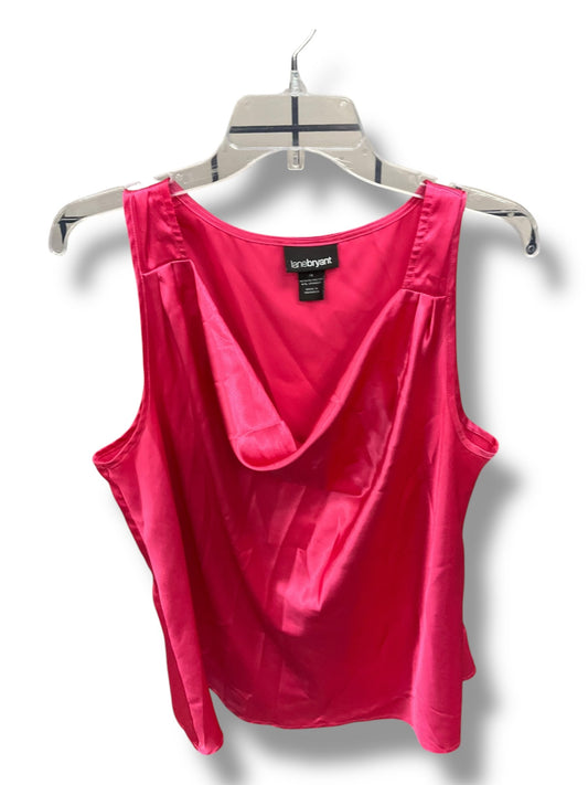 Blouse Sleeveless By Lane Bryant In Pink, Size: 2x