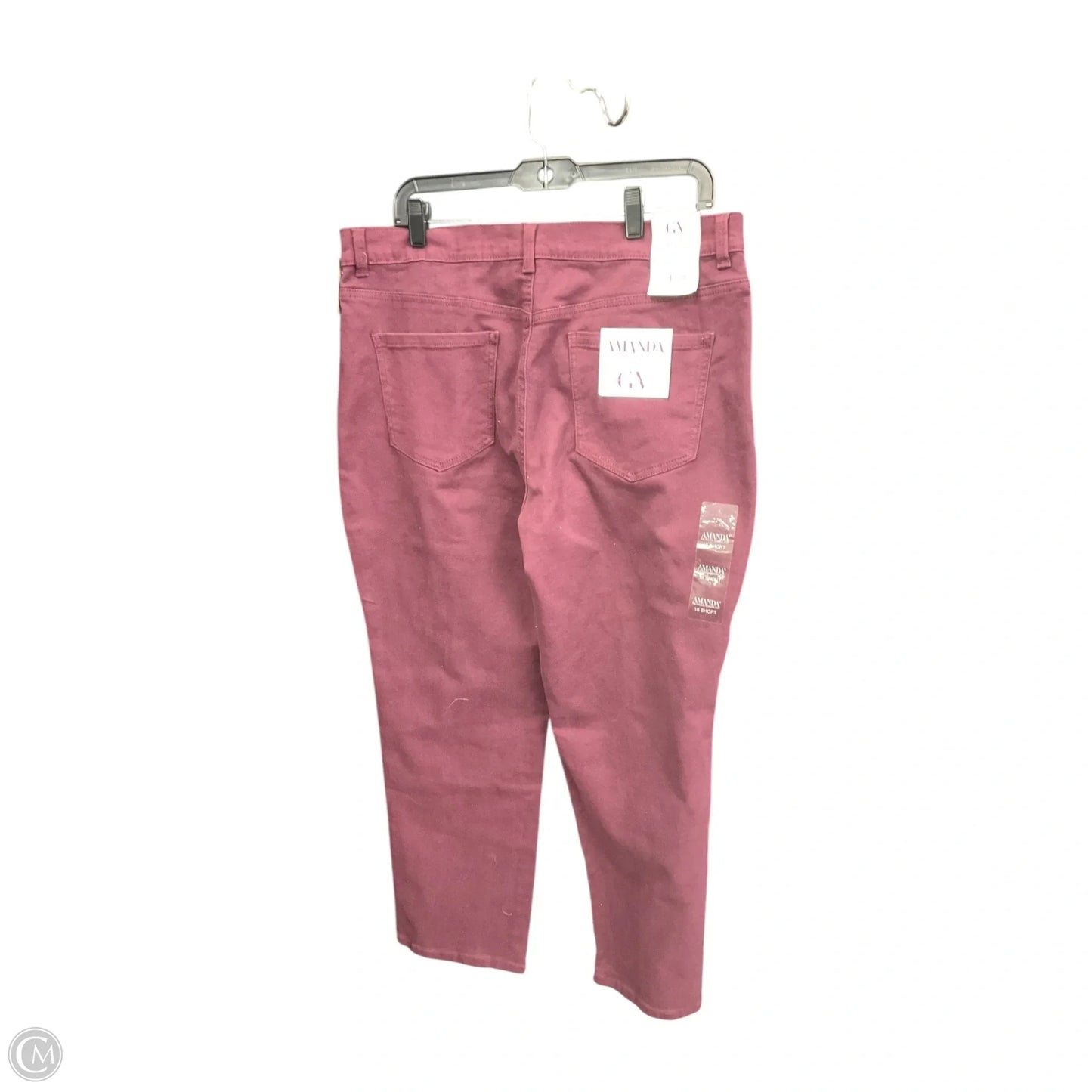 Jeans Straight By Gloria Vanderbilt In Maroon, Size: 16