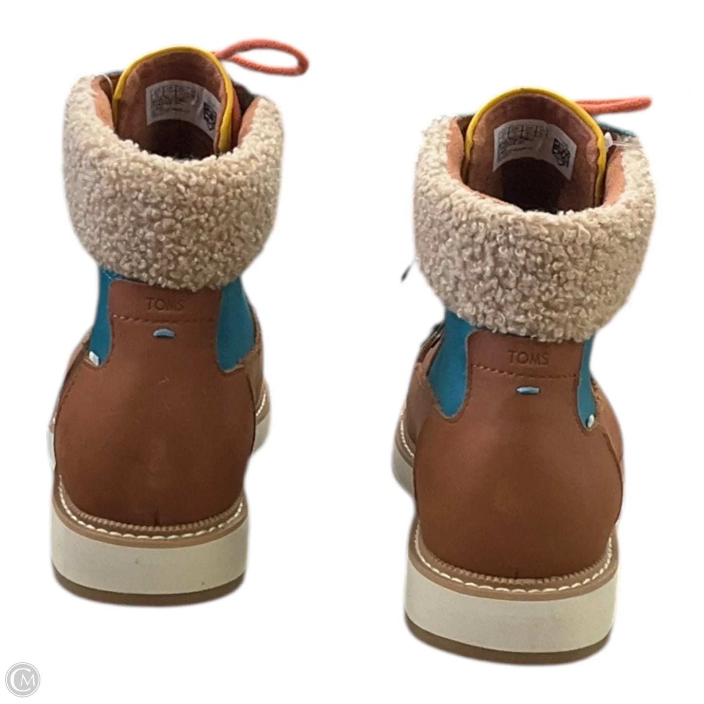 Boots Ankle Flats By Toms In Brown, Size: 9