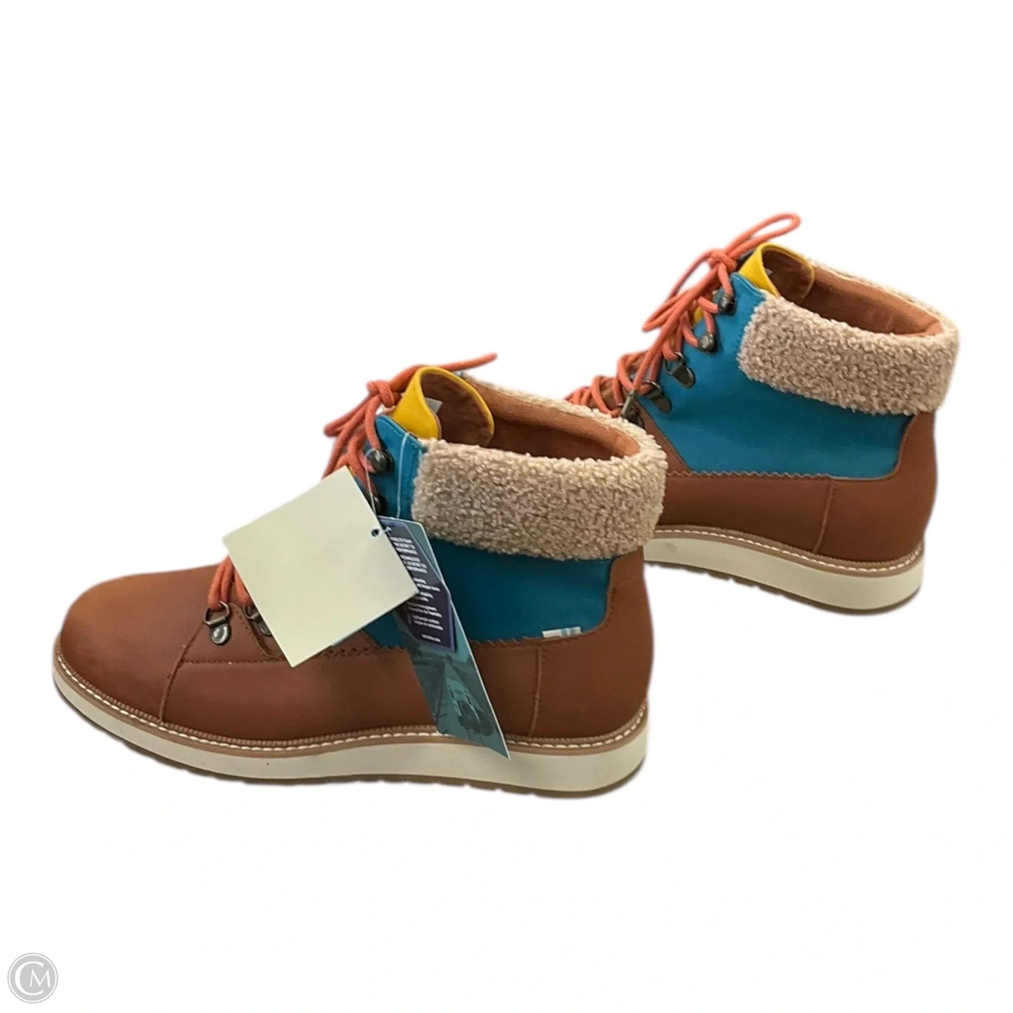 Boots Ankle Flats By Toms In Brown, Size: 9