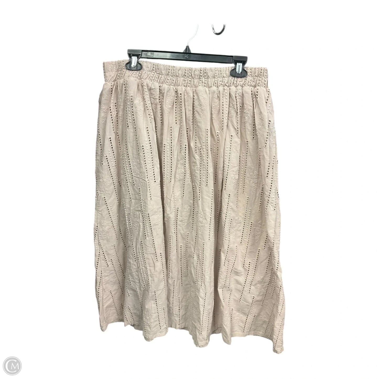 Skirt Maxi By Ophelia Roe In Tan, Size: Xl