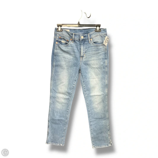 Jeans Straight By Gap In Blue Denim, Size: 4