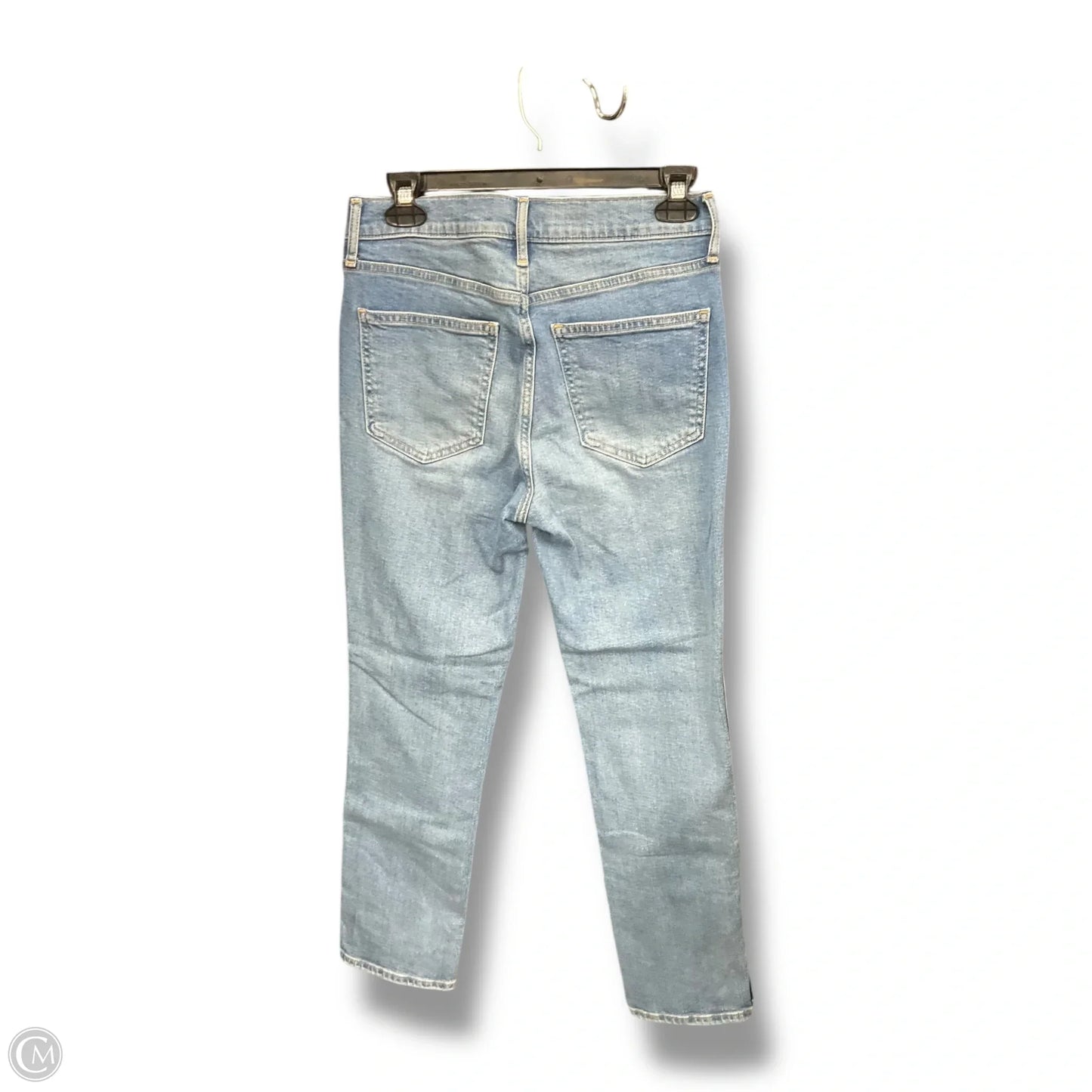Jeans Straight By Gap In Blue Denim, Size: 4