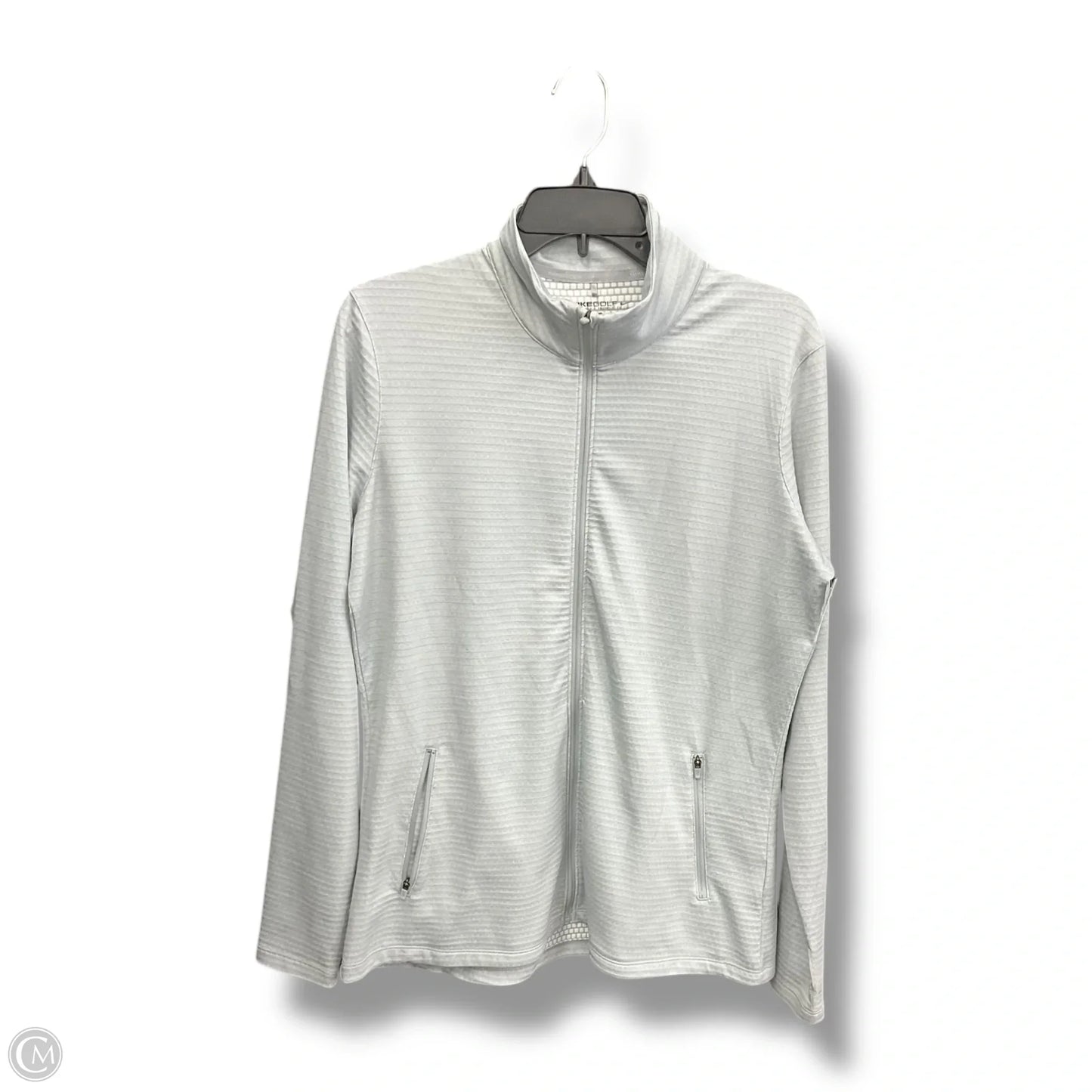 Athletic Jacket By Nike Apparel In Grey, Size: Xl