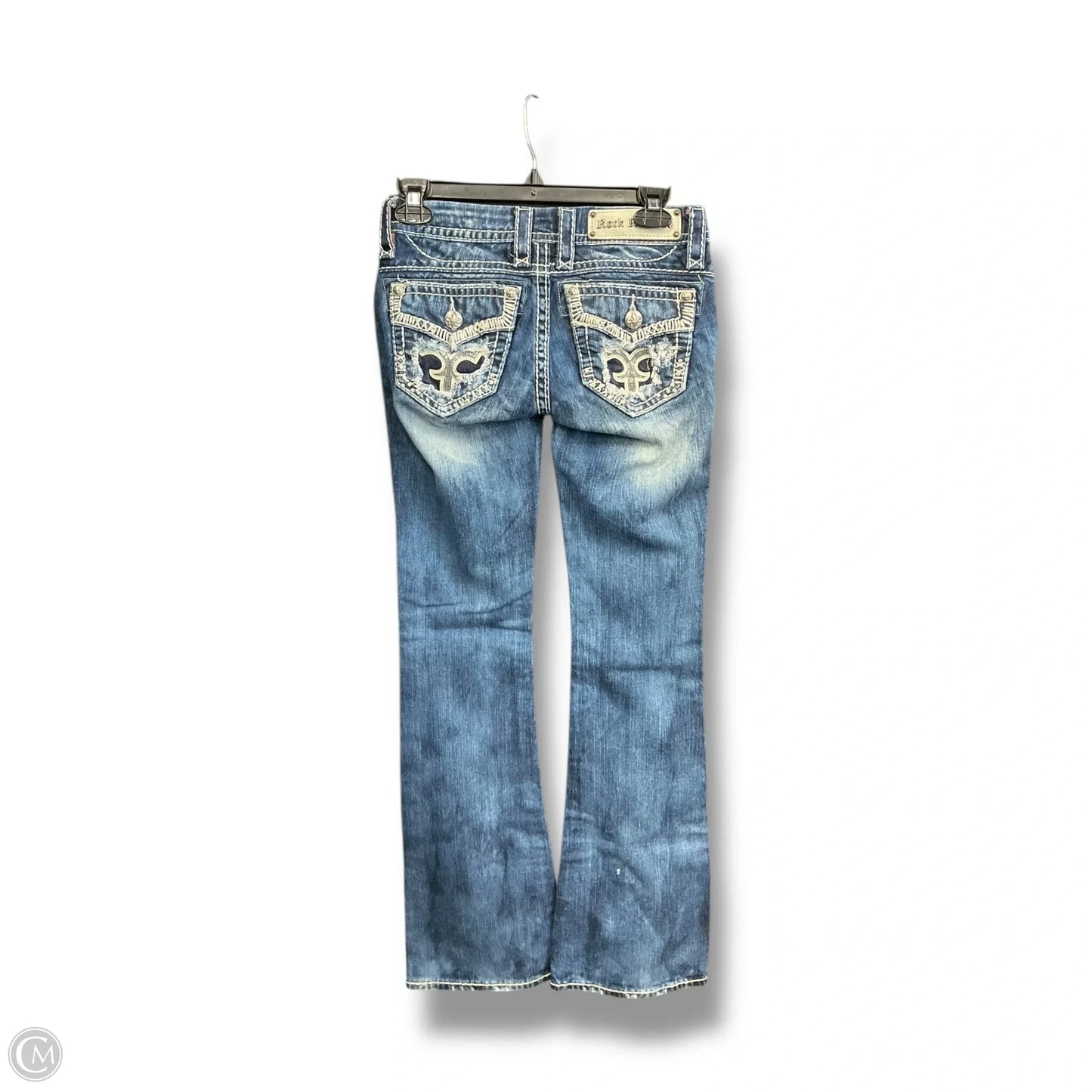 Jeans Boot Cut By Rock Revival In Blue Denim, Size: 2