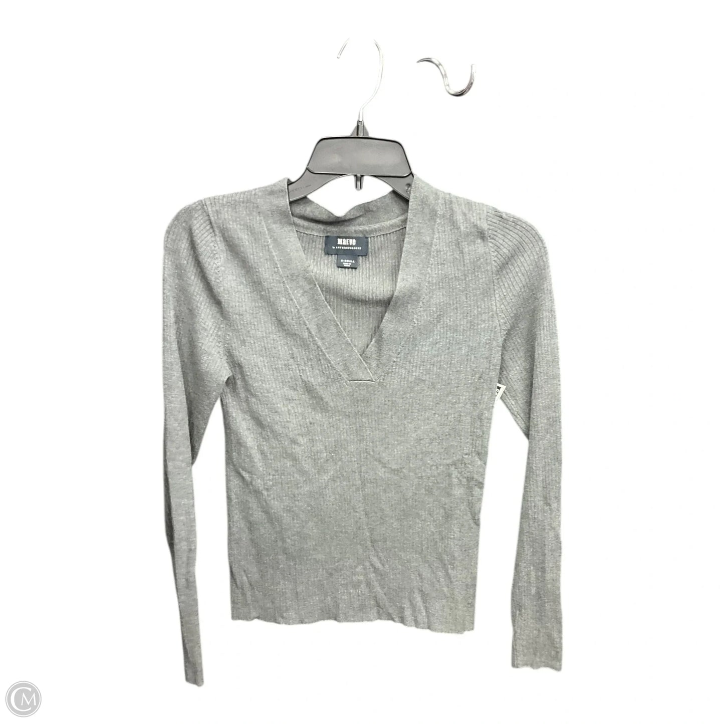 Top Long Sleeve By Maeve In Grey, Size: Xs
