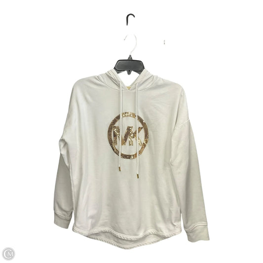 Sweatshirt Hoodie By Michael By Michael Kors In White, Size: S