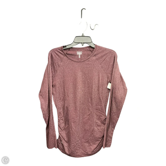 Top Long Sleeve Basic By Athleta In Maroon, Size: M