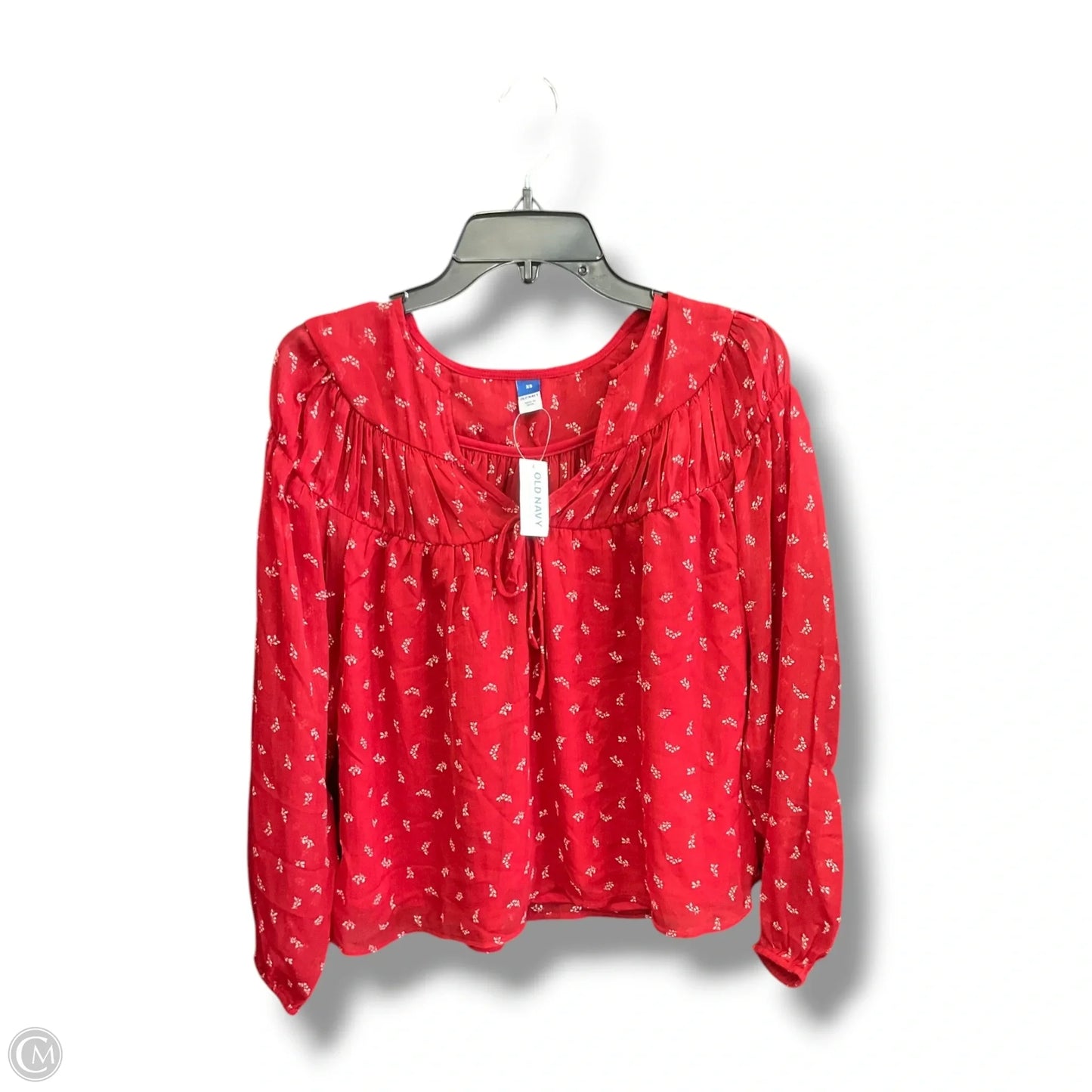 Top Long Sleeve By Old Navy In Red, Size: Xs