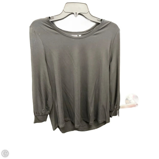 Top Long Sleeve By Chicos In Black, Size: M