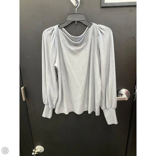 Top Long Sleeve By Loft In Grey, Size: M