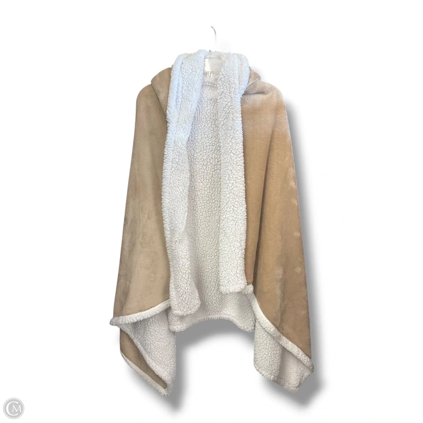 Shawl By Socialite In Tan & White, Size: Osfm