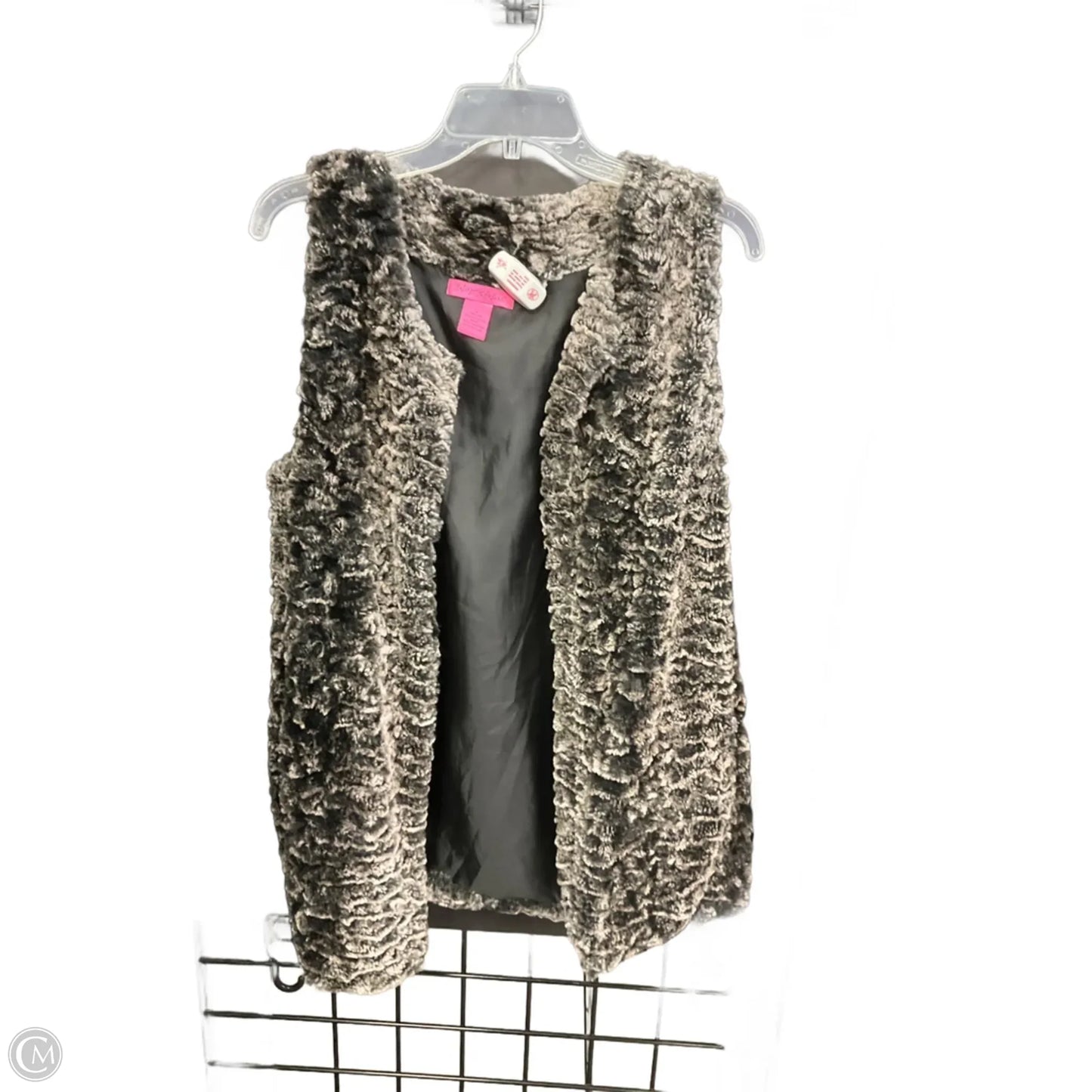 Vest Faux Fur & Sherpa By Betsey Johnson In Multi-colored, Size: M