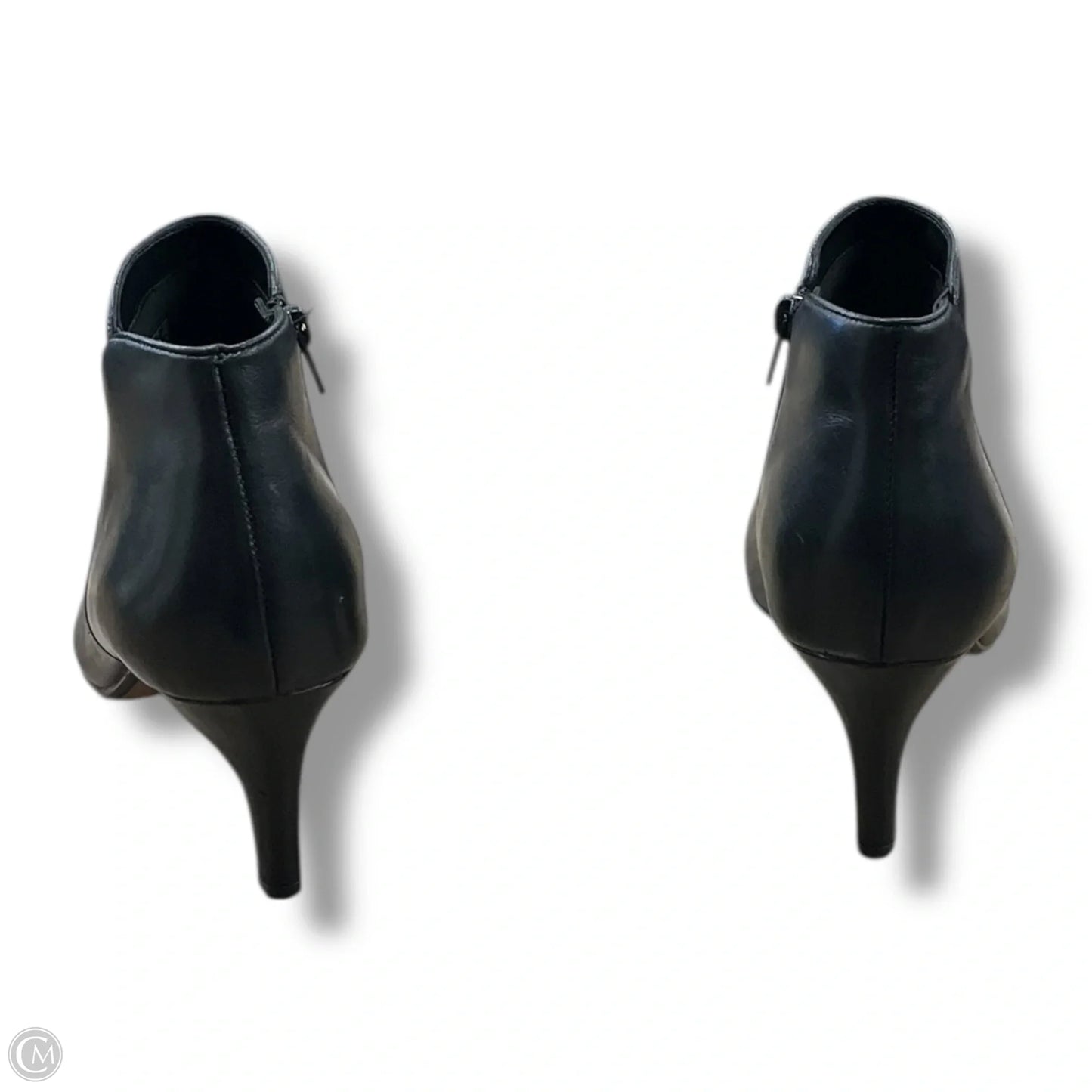 Boots Ankle Heels By Clarks In Black, Size: 9.5