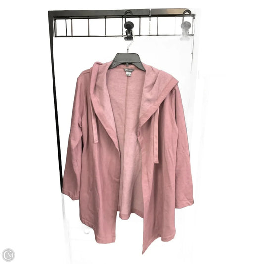 Sweatshirt Hoodie By Eddie Bauer In Taupe, Size: M