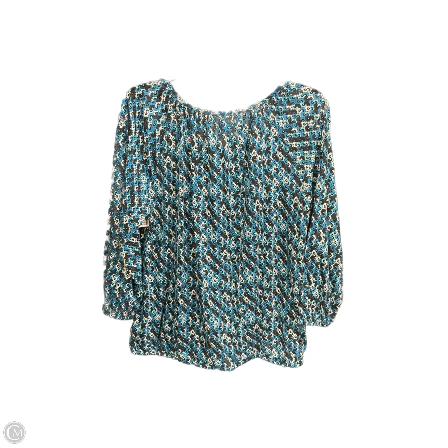 Top 3/4 Sleeve By Michael By Michael Kors In Multi-colored, Size: M