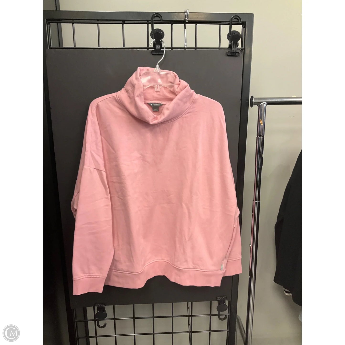 Sweatshirt Collar By Eddie Bauer In Pink, Size: L