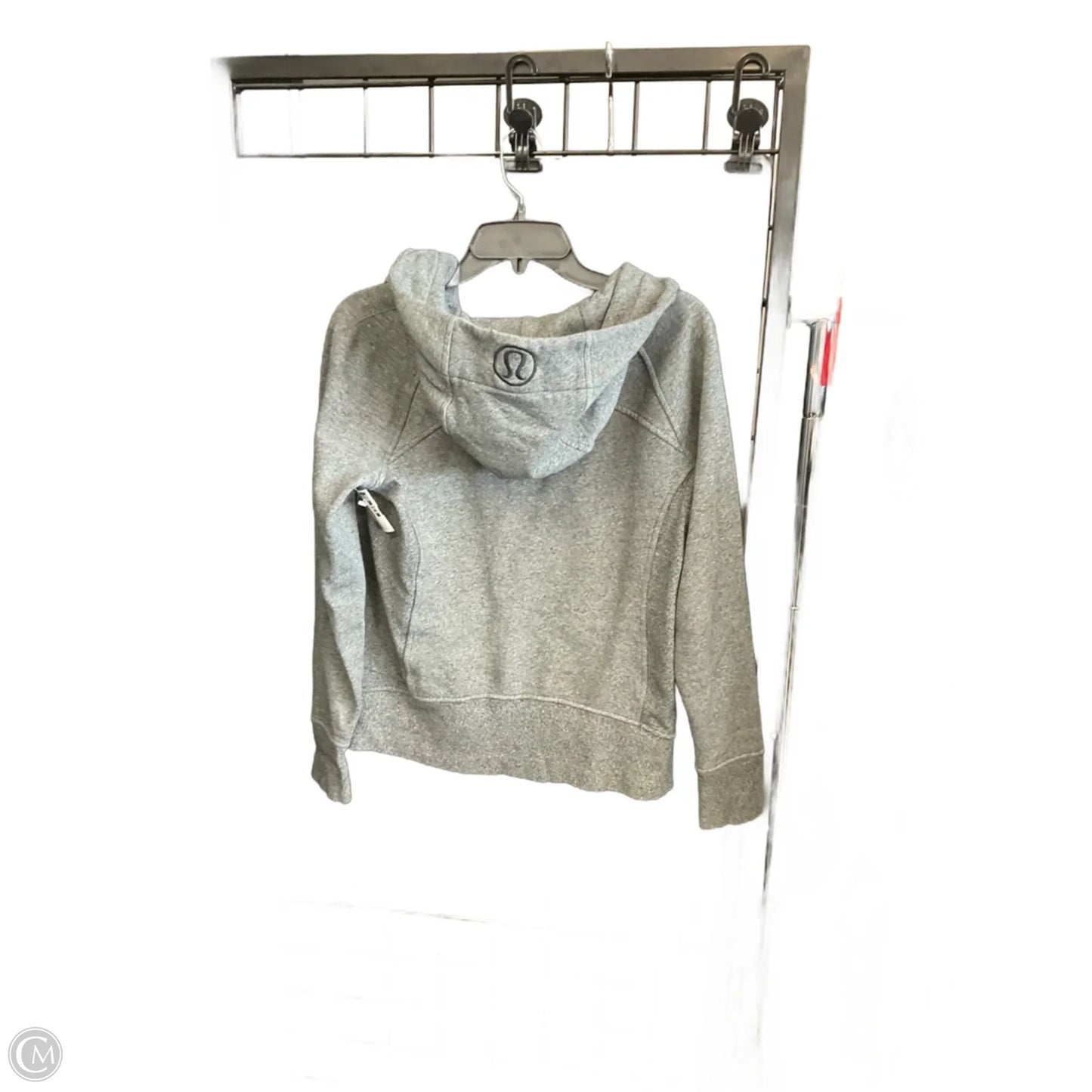 Athletic Jacket By Lululemon In Grey, Size: 8