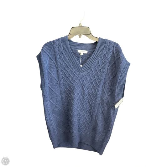 Vest Sweater By Madewell In Navy, Size: Xs