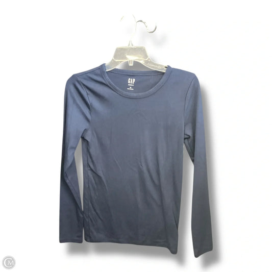 Top Long Sleeve Basic By Gap In Blue, Size: M