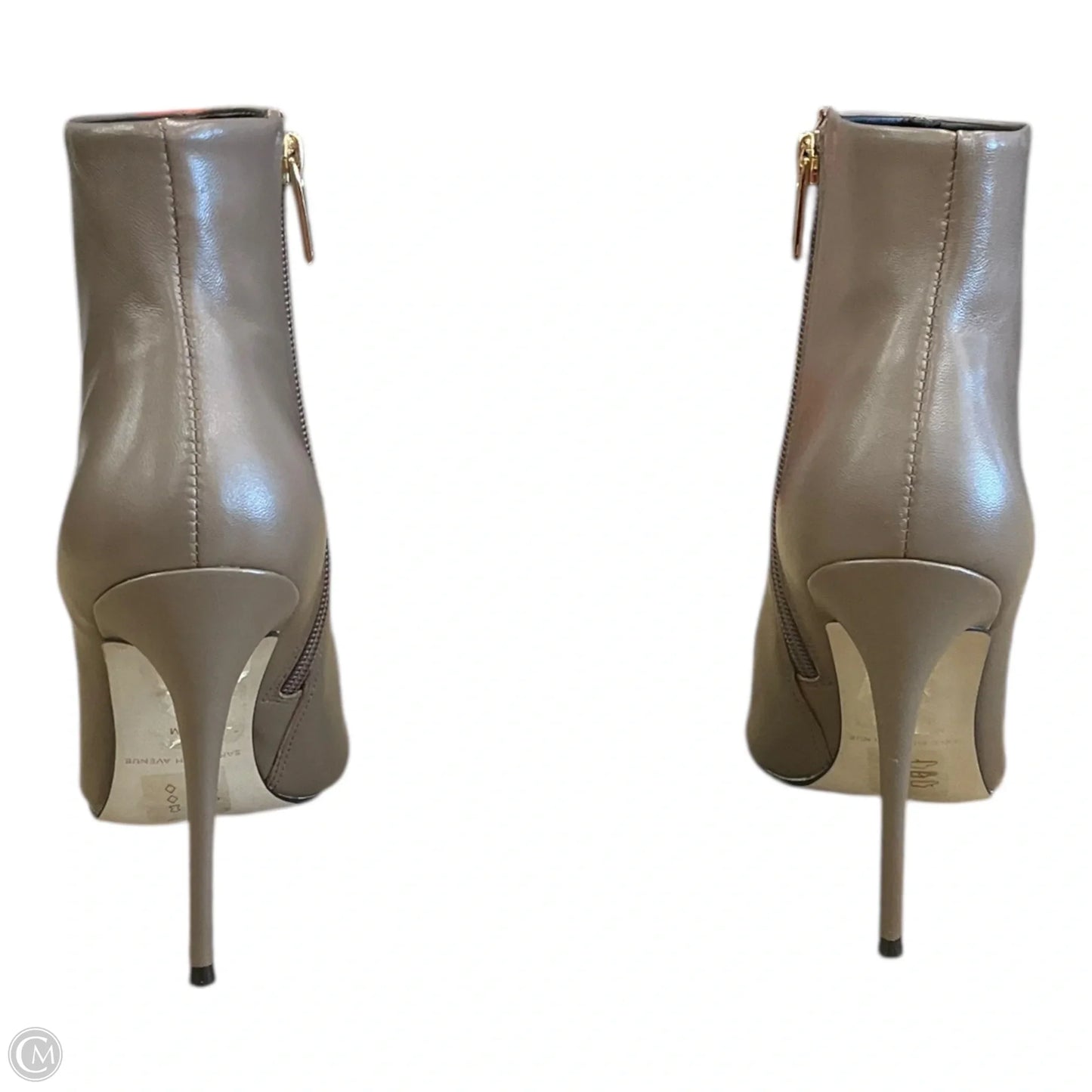 Boots Ankle Heels By Saks Fifth Avenue In Brown, Size: 8