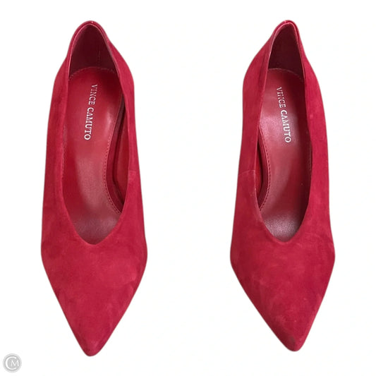 Shoes Heels Kitten By Vince Camuto In Red, Size: 7.5