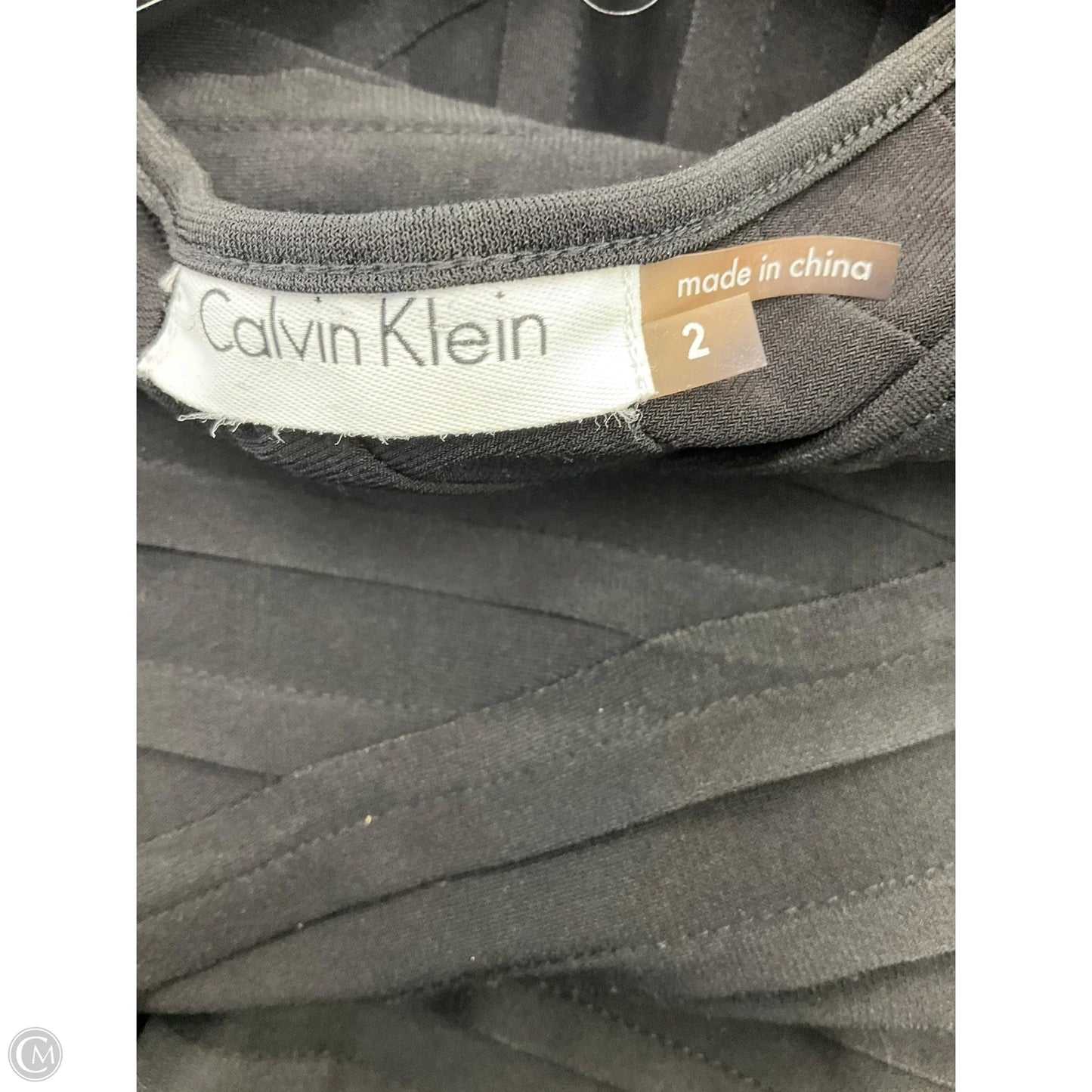 Dress Casual Short By Calvin Klein In Black, Size: 2