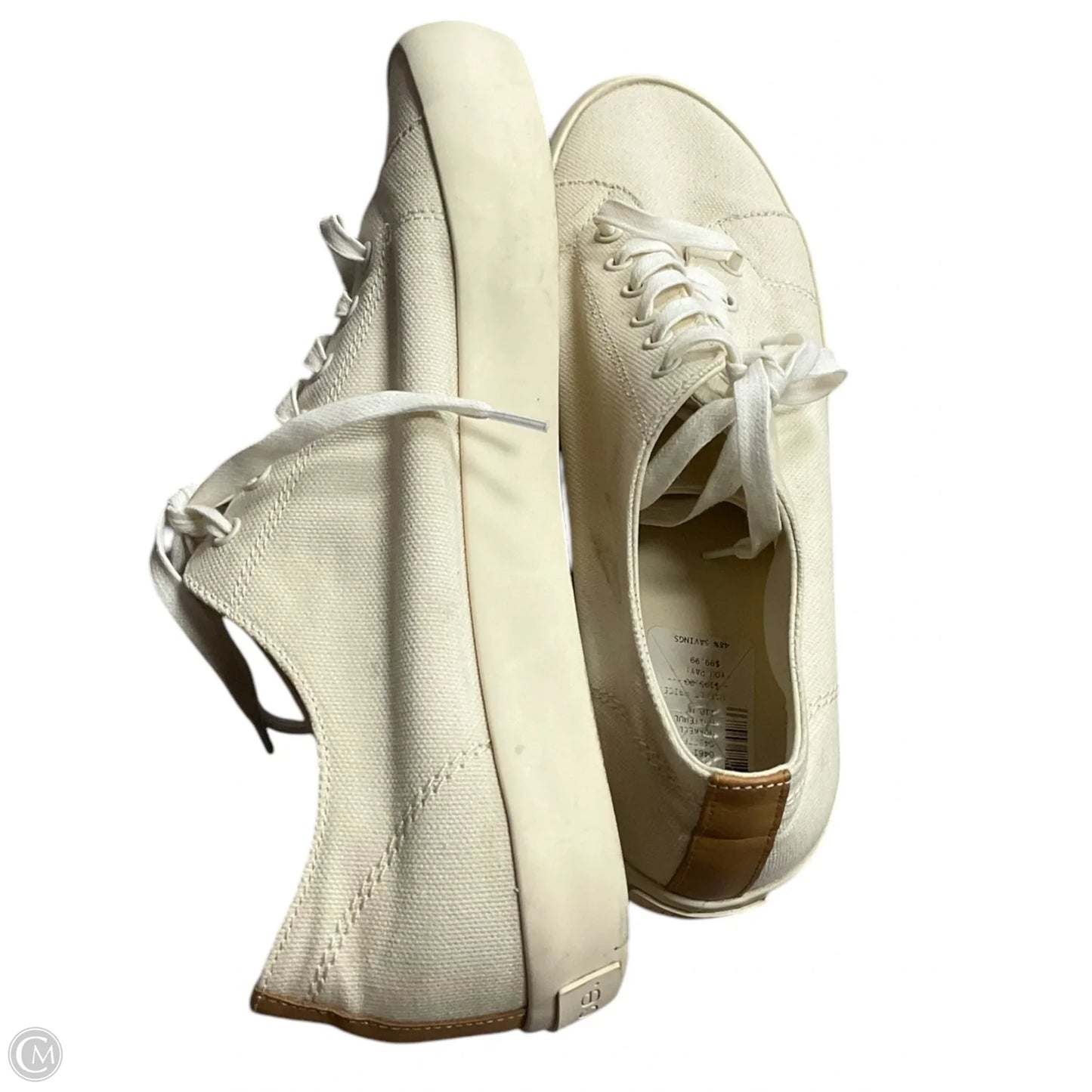 Shoes Athletic By Vince In Cream, Size: 11