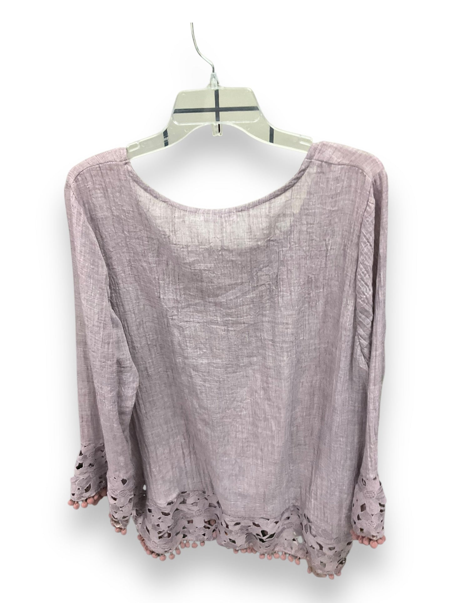 Top Long Sleeve By Clothes Mentor In Purple, Size: Xl