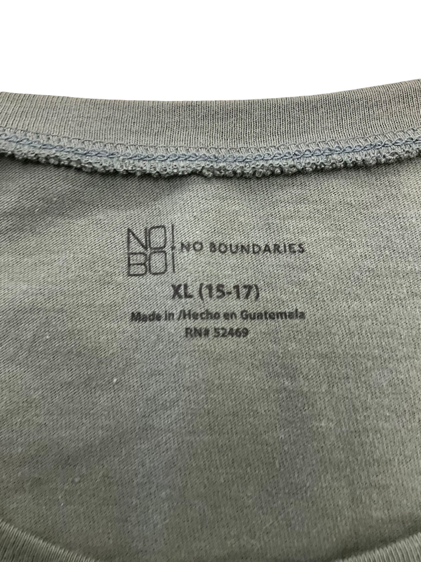 Top Long Sleeve Basic By No Boundaries In Green, Size: Xl