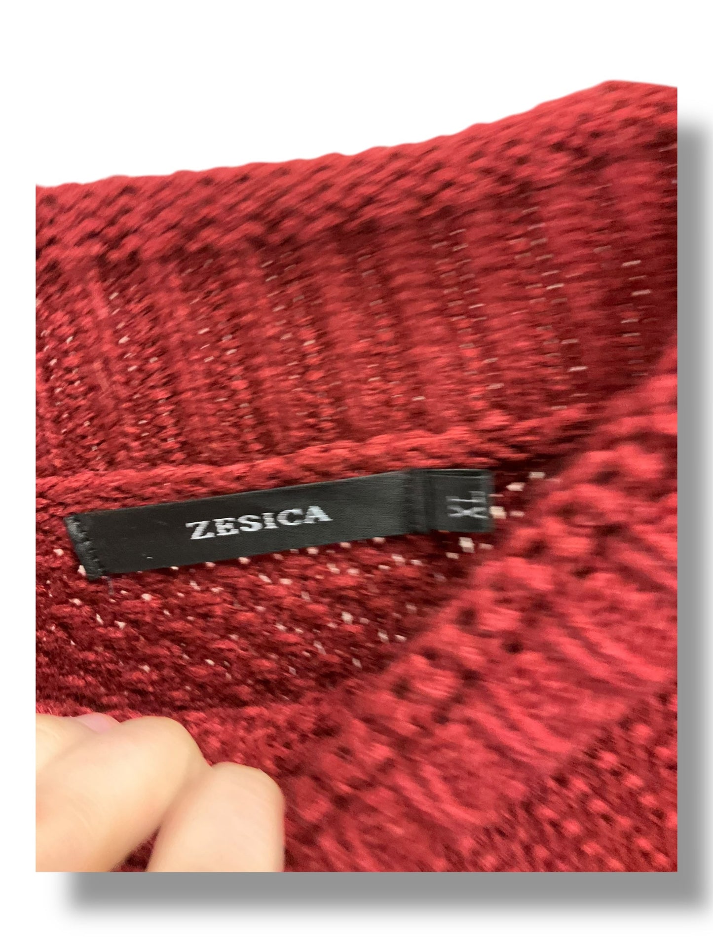 Sweater By Clothes Mentor In Maroon, Size: Xl