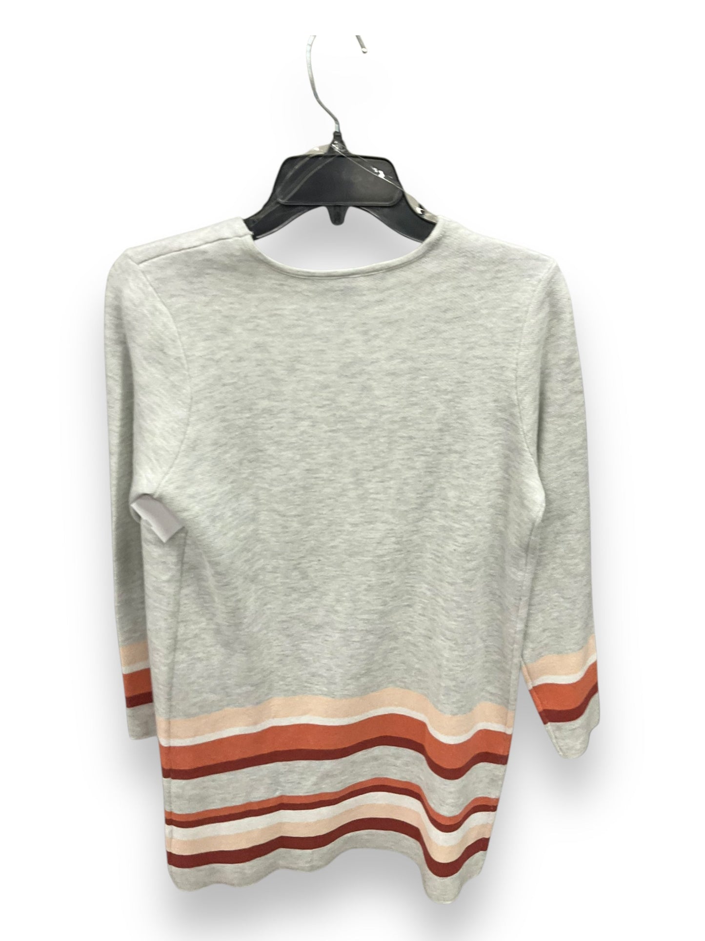 Cardigan By Apt 9 In Grey & Orange, Size: S