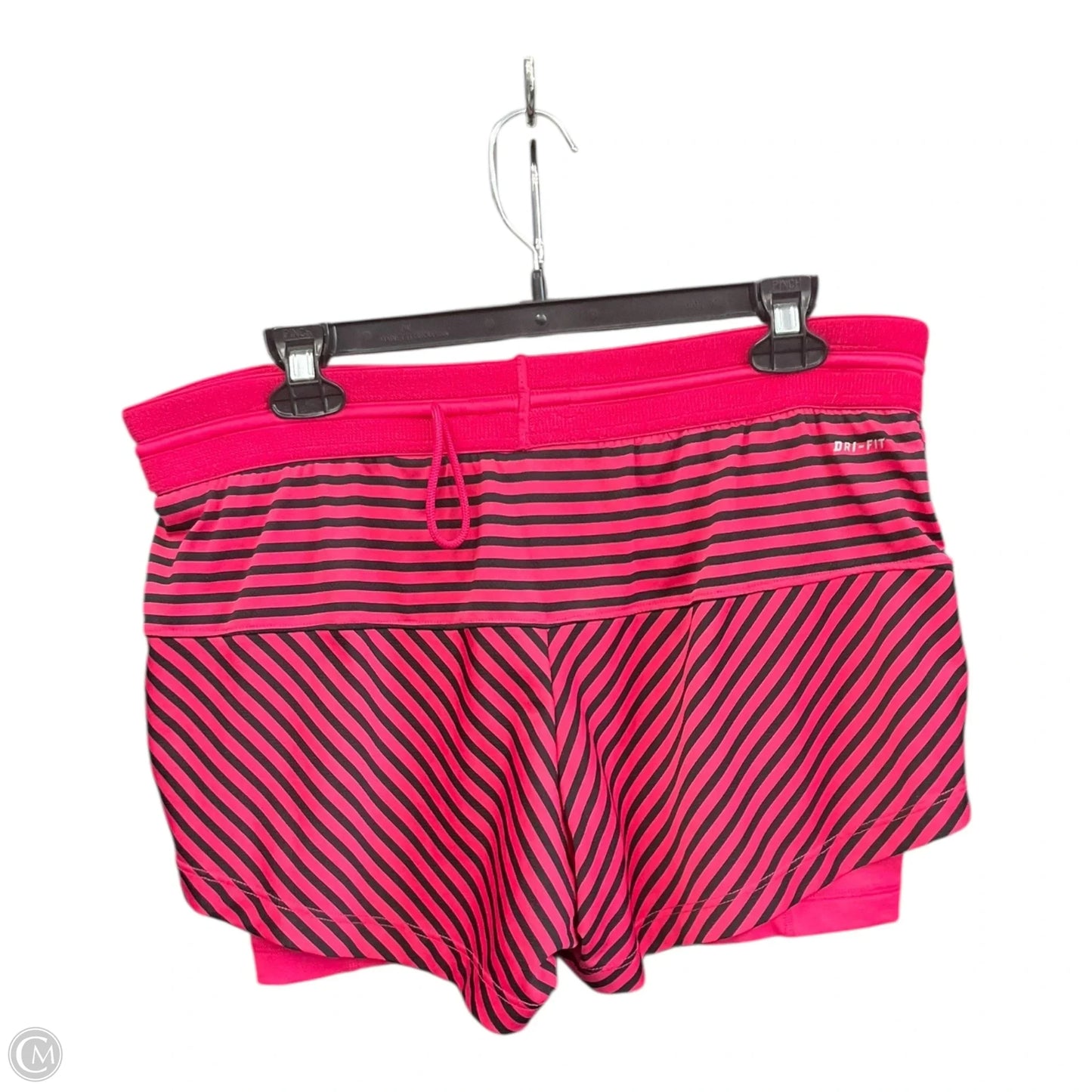 Athletic Shorts By Nike Apparel In Black & Pink, Size: L