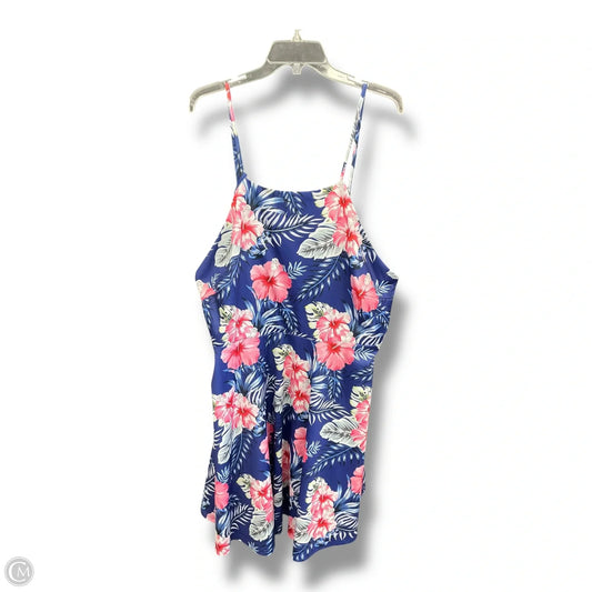 Dress Casual Short By Shein In Floral Print, Size: 4x