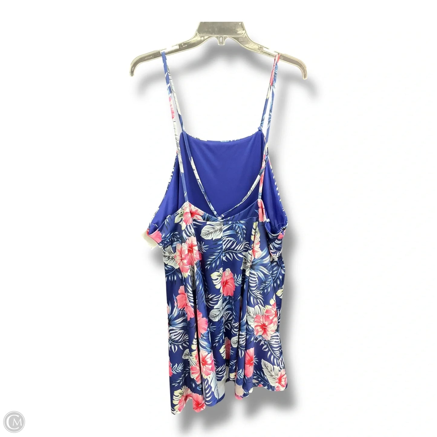 Dress Casual Short By Shein In Floral Print, Size: 4x