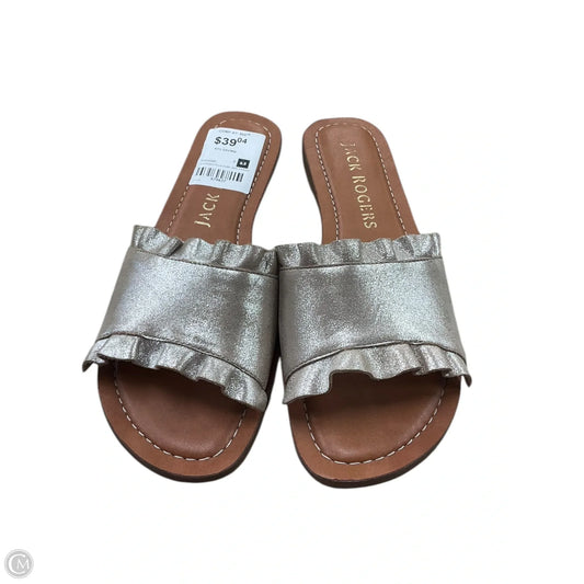 Sandals Flats By Jack Rogers In Gold, Size: 6.5